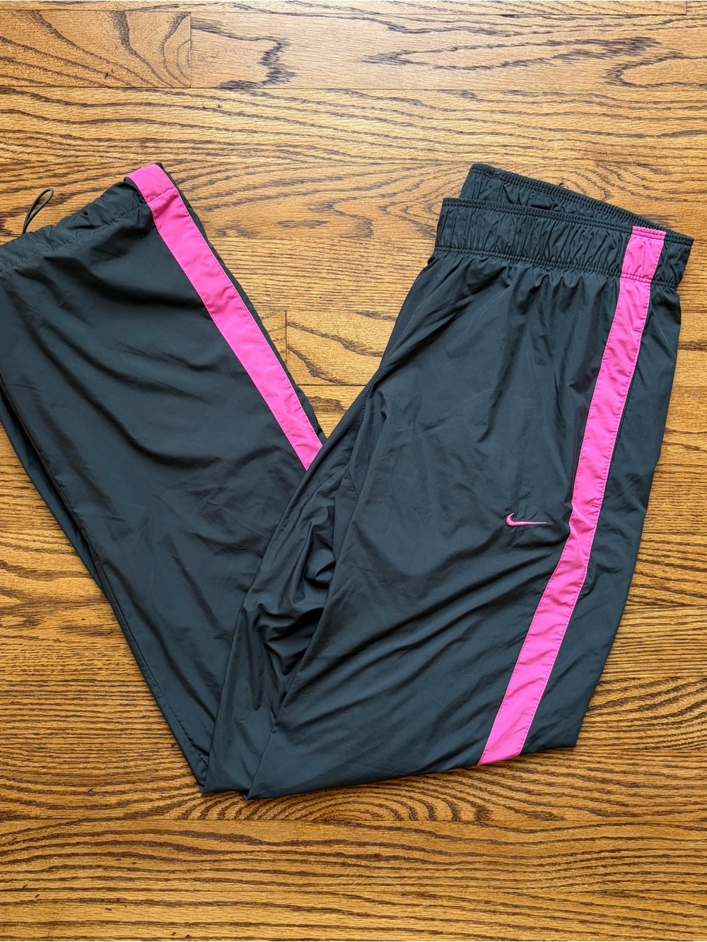 Vintage 00s Nike track pants pink stripe XS